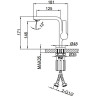 Смеситель для раковины FRAP H88 F1088